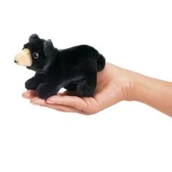 Folkmanis Fingerpuppe Mini Bär / Mini Black Bear