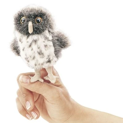 Folkmanis Fingerpuppe Mini Eule / Mini Spotted Owl 1 Folkmanis Fingerpuppe Mini Eule / Mini Spotted Owl