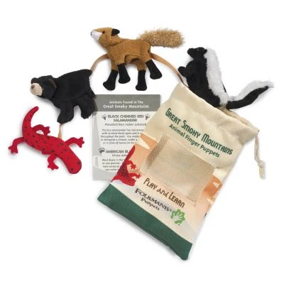 Folkmanis Fingerpuppe Großes Smoky Mountain Tier Set / Great Smoky Mtn Animal Set 1 Folkmanis Fingerpuppe Großes Smoky Mountain Tier Set / Great Smoky Mtn Animal Set