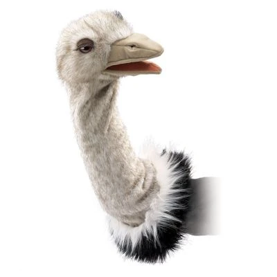 Folkmanis Handpuppe Vogel Strauß Für Die Puppenbühne / Ostrich Stage Puppet 1 Folkmanis Handpuppe Vogel Strauß Für Die Puppenbühne / Ostrich Stage Puppet