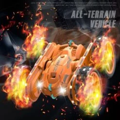 Debuy 2.4 GHz Ferngesteuertes Spielzeugauto Für Kinder 4WD Doppelseitiges Stuntauto Mit Coolem Licht Und Musik -Spielzeug Geschaft 29952510 04