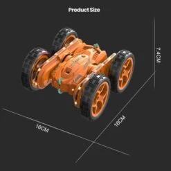 Debuy 2.4 GHz Ferngesteuertes Spielzeugauto Für Kinder 4WD Doppelseitiges Stuntauto Mit Coolem Licht Und Musik -Spielzeug Geschaft 29952510 06