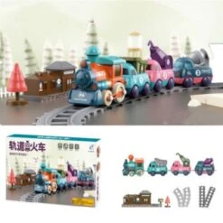 Syntek Schienenzug In Makkaroni Schienenzug Makrone Farbe Kinderspielzeug Zug Elektrisches Licht Cartoon Technik Schiene Auto 8 Syntek Schienenzug In Makkaroni Schienenzug Makrone Farbe Kinderspielzeug Zug Elektrisches Licht Cartoon Technik Schiene Auto -Spielzeug Geschaft 29981223 04