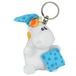 United Labels 12 Stück Pummel Und Friends Schlüsselanhänger Display - 7 Cm Plüschtier Pummeleinhorn, Pummelfee, Zebrasus Und Buddy Mit Rocky Plüschanhänger -Spielzeug Geschaft 30066584 04