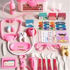 Syntek Kinderarzt-Rollenspielspielzeug Simulationsset Für Medizinische Spielzeugboxen Für Kinder