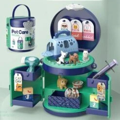 Syntek Play House Kinder Haustier Tierarzt Medizinisches Werkzeug Playset