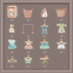 Enbaoxin Kinderwaschmaschine Pretend Drehbare Waschmaschine Haushalts Appliance Wäsche Simulation Spielzeug Set -Spielzeug Geschaft 30348072 06