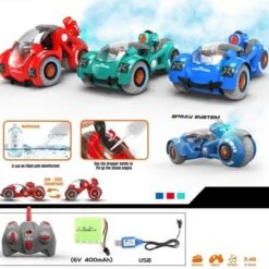 Decome Spray-Stunt-Transformationsauto Elektrisches Ferngesteuertes Spielzeugauto -Spielzeug Geschaft 30520634 03