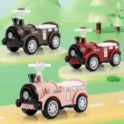 Decome Geeignet Für Kinder Von 1-6 Jahren Vierrädriges Gleichgewichtsfahrrad In Zugoptik Mit Licht Und Musik Für Scooter -Spielzeug Geschaft 30520775 03