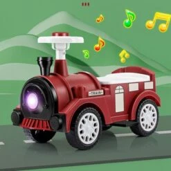 Decome Geeignet Für Kinder Von 1-6 Jahren Vierrädriges Gleichgewichtsfahrrad In Zugoptik Mit Licht Und Musik Für Scooter -Spielzeug Geschaft 30520775 04