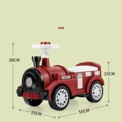 Decome Geeignet Für Kinder Von 1-6 Jahren Vierrädriges Gleichgewichtsfahrrad In Zugoptik Mit Licht Und Musik Für Scooter -Spielzeug Geschaft 30520775 05