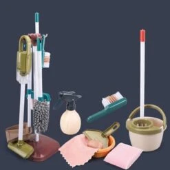 Decome Simulierte Saubere Spielzeugkiste Für Kinder Kinder-Spiel-Simulator Staubsauger Mini-Reinigungswerkzeug 6er-Set -Spielzeug Geschaft 30520827 06