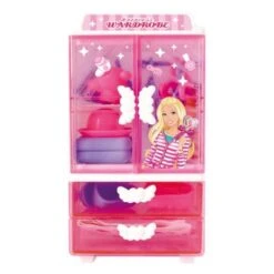 Decome Aufbewahrung Mini Kleiderschrank Kinderspielzeug Kinderpuppe Verkleiden Sich Spielhaus Mädchen Interaktives Spielzeug