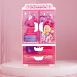 Decome Aufbewahrung Mini Kleiderschrank Kinderspielzeug Kinderpuppe Verkleiden Sich Spielhaus Mädchen Interaktives Spielzeug -Spielzeug Geschaft 30521002 05