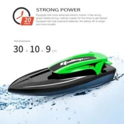 SHAOKE 2.4G Wasserdichtes Ferngesteuertes Speedboat Mit Lichtern Ferngesteuertes Spielzeug Für Kinder Ferngesteuerte Boote -Spielzeug Geschaft 30596389 03