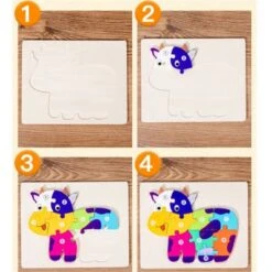 Syntek Dreidimensionales Puzzle Aus Holz Für Kinder Digitales Kognitives Puzzle-Spielzeug Für Kinder Zur Frühen Bildung -Spielzeug Geschaft 30598527 06