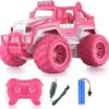 Syntek 1:12 RC Buggy Rosa Mädchen Auto Mit Fernbedienung Übergroße Klettern Auto Kinder Spielzeug Auto Geschenk