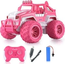 Syntek 1:12 RC Buggy Rosa Mädchen Auto Mit Fernbedienung Übergroße Klettern Auto Kinder Spielzeug Auto Geschenk