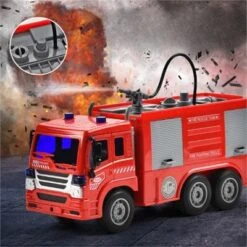 Syntek Übergroßes Elektro-Feuerwehrauto-Modell-Spielzeugset Simulation Ferngesteuertes Auto Kinderspielzeugset -Spielzeug Geschaft 30628448 03