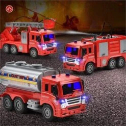 Syntek Übergroßes Elektro-Feuerwehrauto-Modell-Spielzeugset Simulation Ferngesteuertes Auto Kinderspielzeugset -Spielzeug Geschaft 30628448 04