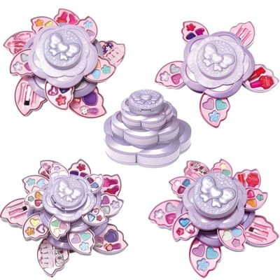 Syntek Deluxe Kinder-Kosmetik-Spielzeug-Set Waschbare Drehbare Schminkbox Für Kinder 4 Syntek Deluxe Kinder-Kosmetik-Spielzeug-Set Waschbare Drehbare Schminkbox Für Kinder - Image 4