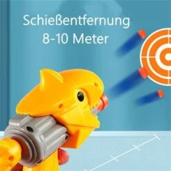 Enbaoxin Dinosaurier Kleine Pistole Schwamm Weiches Hüpfspielzeug Drei-Loch Soft Bullet Gun Kinderspielzeug -Spielzeug Geschaft 30789751 05