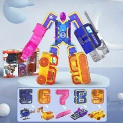 Syntek Digitalen Baustein Puzzle Brief FĂĽr Kinder Geschenk Krieger Verformung Action-figuren Roboter Spielzeug FĂĽr Kinder