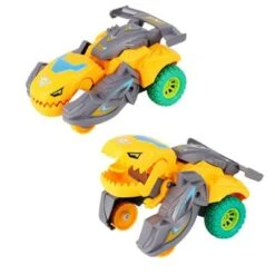 Syntek Dinosauriermodell-Spielzeugauto Für Kinder Trägheitsverformungs-Mecha-Wagenmodell-Dinosaurierspielzeug Für Jungen