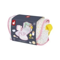 Janod J06501 Wickeltasche Mit 8 Hölzernen Accessoires Für Babys Von 36 Bis 42 Cm-Imitationsspielzeug-Imagination Learning--Zertifiziert Ab 2 Jahren -Spielzeug Geschaft 30868122 03