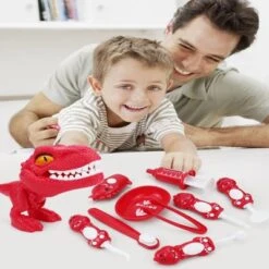 Enbaoxin Simulation Cartoon Dinosaurier Zähne Set Kinder Zahnarzt Werkzeuge Spielzeug -Spielzeug Geschaft 30880470 03