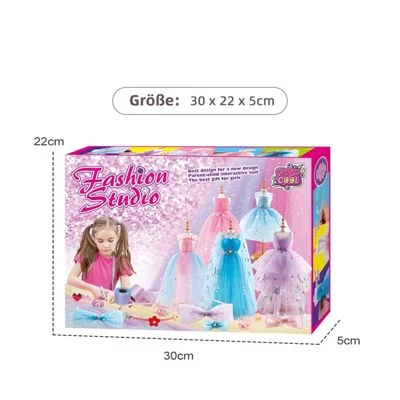 Syntek DIY Handgefertigtes Kostümdesign-Set Mädchen-Design-Kleidung, Exquisiter Schmuck, Pädagogisches Spielzeug 4 Syntek DIY Handgefertigtes Kostümdesign-Set Mädchen-Design-Kleidung, Exquisiter Schmuck, Pädagogisches Spielzeug - Image 4