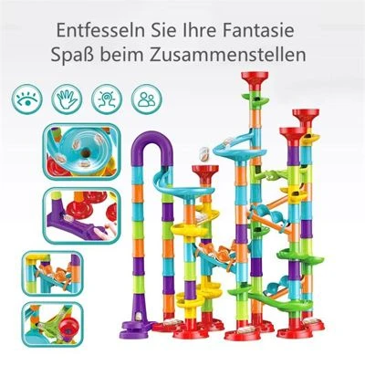 SHAOKE Baby Lernspielzeug Auswurf Variation Rutsche Bausteine Spielzeug Kinder Bauen Dreidimensionale Bausteine zusammen, Rohrlabyrinth, Früherziehungsspiel Kugelbahnen 4 SHAOKE Baby Lernspielzeug Auswurf Variation Rutsche Bausteine Spielzeug Kinder Bauen Dreidimensionale Bausteine zusammen, Rohrlabyrinth, Früherziehungsspiel Kugelbahnen - Image 4