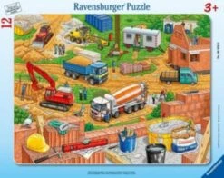 Ravensburger Rahmen-Puzzle Mit Konturen, 12 Teile, 32,5x24,5 Cm, Arbeit Auf Der Baustelle