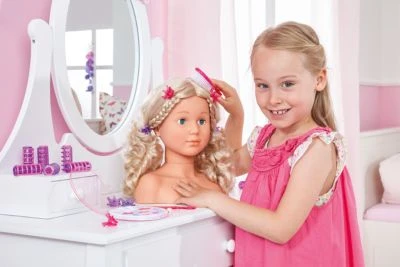 BAYER Deluxe Frisierkopf Super Model, 27 Cm Inkl. Kosmetik 2 BAYER Deluxe Frisierkopf Super Model, 27 Cm Inkl. Kosmetik - Image 2