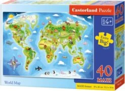 Castorland Bodenpuzzle 40 Teile Maxi - Weltkarte