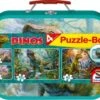 Schmidt Spiele Puzzlekoffer 2 X 60 + 2 X 100 Teile Dinos