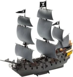 Black Pearl Aus Fluch Der Karibik Easy-click-system, Segelschiff, Revell Bausatz Zum Zusammenstecken Im Maßstab 1:150, 112 Teile, 26 Cm