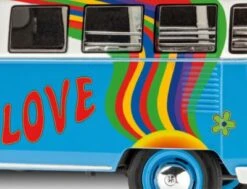 VW T1 Bulli Samba Bus Flower Power, Revell Modellbausatz Im Maßstab 1:24, 169 Teile, 18,1 Cm -Spielzeug Geschaft 5518805 03