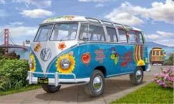 VW T1 Bulli Samba Bus Flower Power, Revell Modellbausatz Im Maßstab 1:24, 169 Teile, 18,1 Cm -Spielzeug Geschaft 5518805 06
