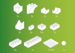 Hubelino - Kugelbahn Katapult Ergänzung 41-tlg. 9 Hubelino - Kugelbahn Katapult Ergänzung 41-tlg. -Spielzeug Geschaft 5531997 05