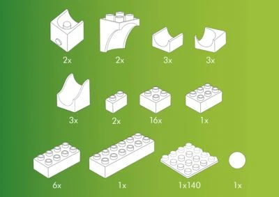 Hubelino - Kugelbahn Katapult Ergänzung 41-tlg. 5 Hubelino - Kugelbahn Katapult Ergänzung 41-tlg. - Image 5