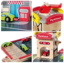 MyToys ORIGINALS Parkgarage Aus Holz Inkl. Autos, 10-tlg. -Spielzeug Geschaft 5614452 04
