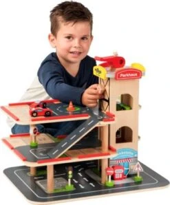 MyToys ORIGINALS Parkgarage Aus Holz Inkl. Autos, 10-tlg. -Spielzeug Geschaft 5614452 05