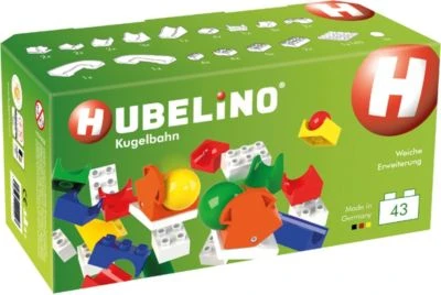 Hubelino Hubbelino - Kugelbahn Weiche Ergänzung, 43-tlg. 1 Hubelino Hubbelino - Kugelbahn Weiche Ergänzung, 43-tlg.