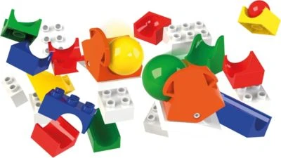 Hubelino Hubbelino - Kugelbahn Weiche Ergänzung, 43-tlg. 2 Hubelino Hubbelino - Kugelbahn Weiche Ergänzung, 43-tlg. - Image 2