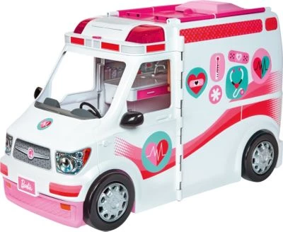 Barbie Krankenwagen 2-in-1 Spielset Mit Licht & Geräuschen, Barbie Krankenhaus 1 Barbie Krankenwagen 2-in-1 Spielset Mit Licht & Geräuschen, Barbie Krankenhaus