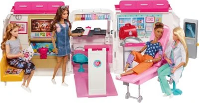 Barbie Krankenwagen 2-in-1 Spielset Mit Licht & Geräuschen, Barbie Krankenhaus 2 Barbie Krankenwagen 2-in-1 Spielset Mit Licht & Geräuschen, Barbie Krankenhaus - Image 2